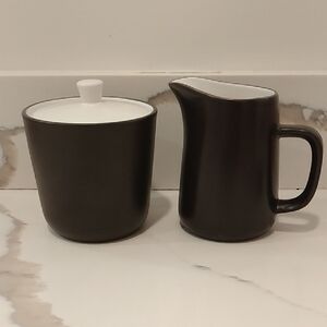 Vintage Japan Mikasa Snow White Creamer and Sugar Set